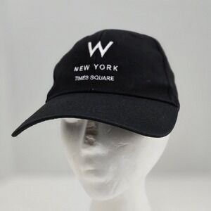 W Hotels New York Times‎ Square Baseball Hat Dad Cap Black Adjustable